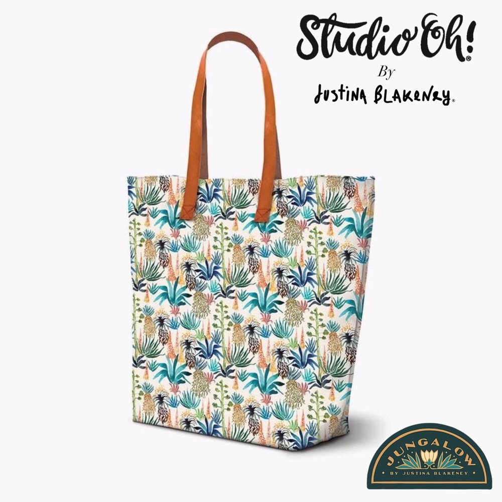 Studio Oh! x Justina Blakeney Shopper Tote: Agave